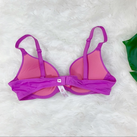 VS PINK Wear Everywhere Push-up Bra 34A orchid - Picture 3 of 8